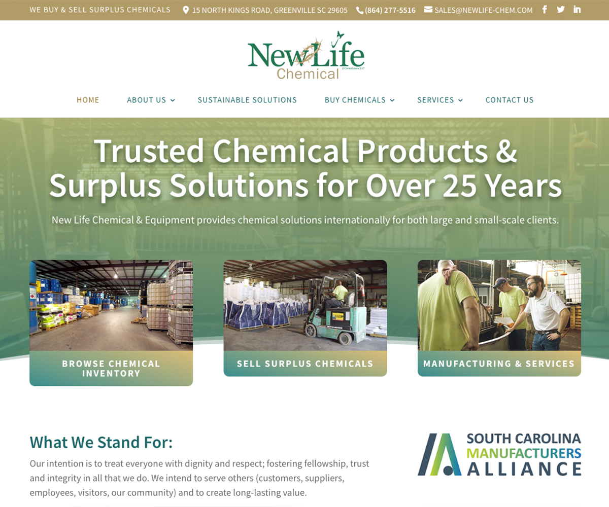 TIC - New Life Chemical Website