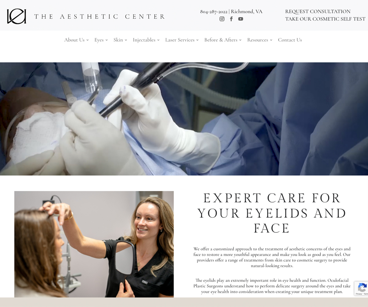 TIC - VEI Aesthetics Website Cover